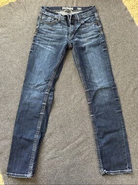 BKE Men’s Striaght Jake Jeans - Mid Blue Wash; 31L